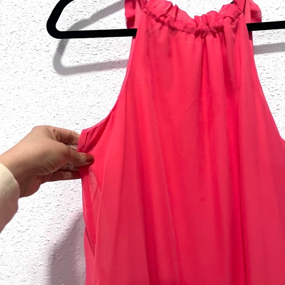 BCBG Paris Women's Chiffon Halter Mini Dress S - Picture 6 of 9